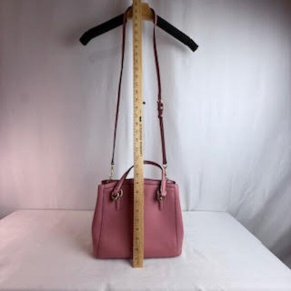 Coach AUTHENTICATED Mini City Tote Satchel Pink Pebbled Leather Gold Hardware - Picture 13 of 16